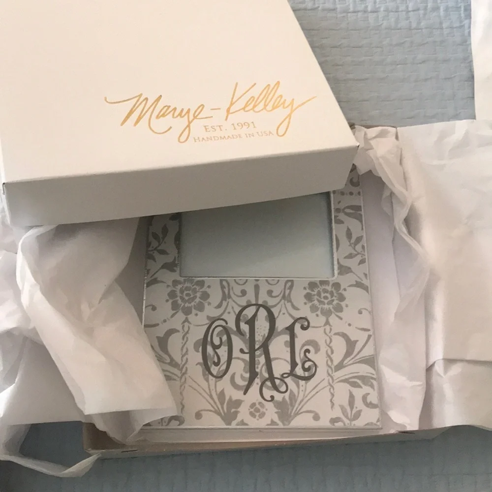NWT Marye-Kelley monogrammed OLR picture frame 4x6